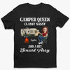 Custom Unisex T-shirt, Premium T-shirt, Hoodie - Personalized Birthday Camping Gifts For Campers - Queen Of The Campsite