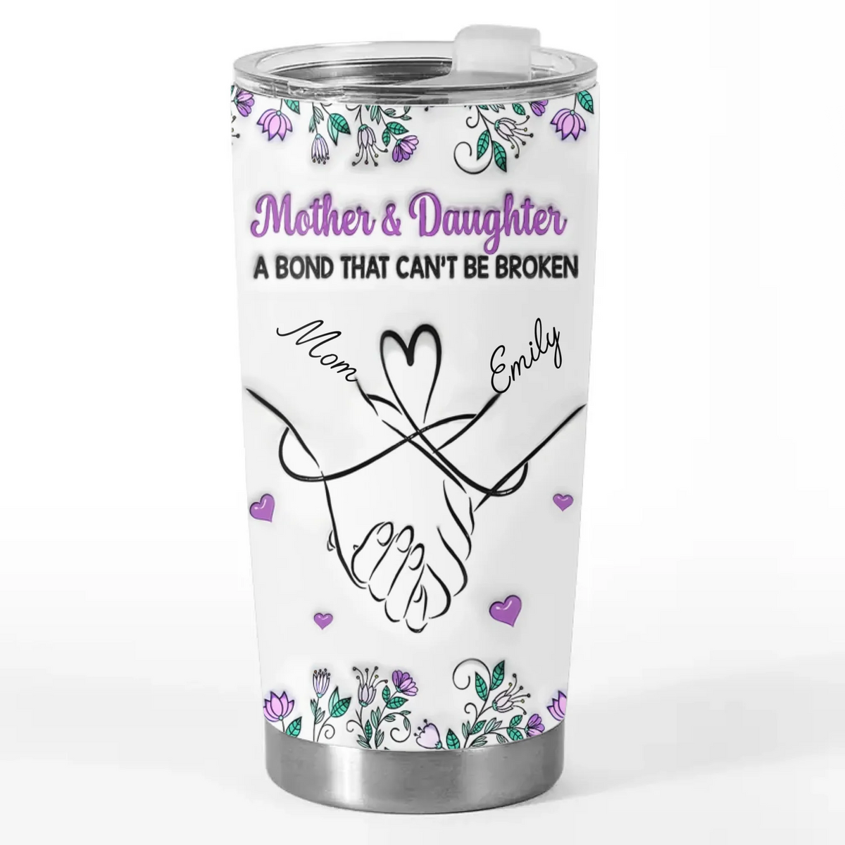 Custom Tumbler - Personalized Birthday Gifts For Mom, Daughter - Love Poured Daily