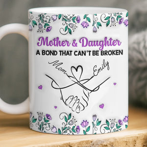 Custom Mug - Personalized Birthday Gifts For Mom, Daughter - Love Passed From Heart To Heart