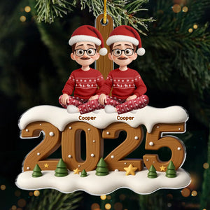 Custom Acrylic Ornament - Personalized Christmas Birthday Gifts For Family, Dog Cat Lovers - Santa’s Favorite Family