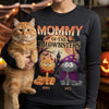 Custom Unisex Long Sleeve T-Shirt - Personalized Halloween Birthday Gifts For Cat Lovers, Cat Mom And Dad - The Purrfect Nightmare