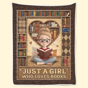Custom Blanket - Personalized Bookish Gifts For Book Lovers, Bookworms, Readers - Book Love Never Ends
