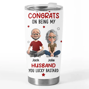 Custom Tumbler - Personalized Anniversary Wedding Gifts For Husband And Wife, Him And Her - Our Love Our Story