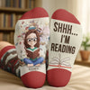 Custom Crew Socks - Personalized Bookish Gifts For Book Lovers, Bookworms, Readers - Bookmark My Heart