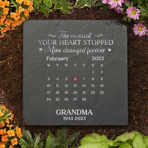 Custom Square Shaped Memorial Stone - Personalized Memorial Sympathy Gifts For Loss Of Mom, Dad - Never Gone Always Here