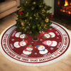 Custom Snowman Tree Skirt - Personalized Christmas Birthday Gifts For Mom, Dad, Brother, Sister, Kids - Warm Winter Wishes