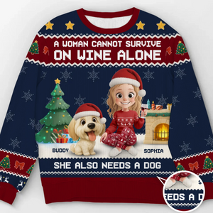 Custom Unisex Ugly Sweatshirt - Personalized  Christmas Birthday Gifts For Dog Lovers, Dog Dad And Mom - Santa’s Real Favorite