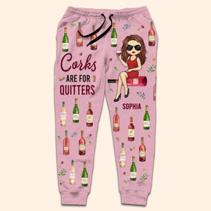 Custom Unisex Sweatpants - Personalized Birthday Gifts For Besties, Sisters, BFF, Family, Yourself - Just A Girl Who Loves Wine