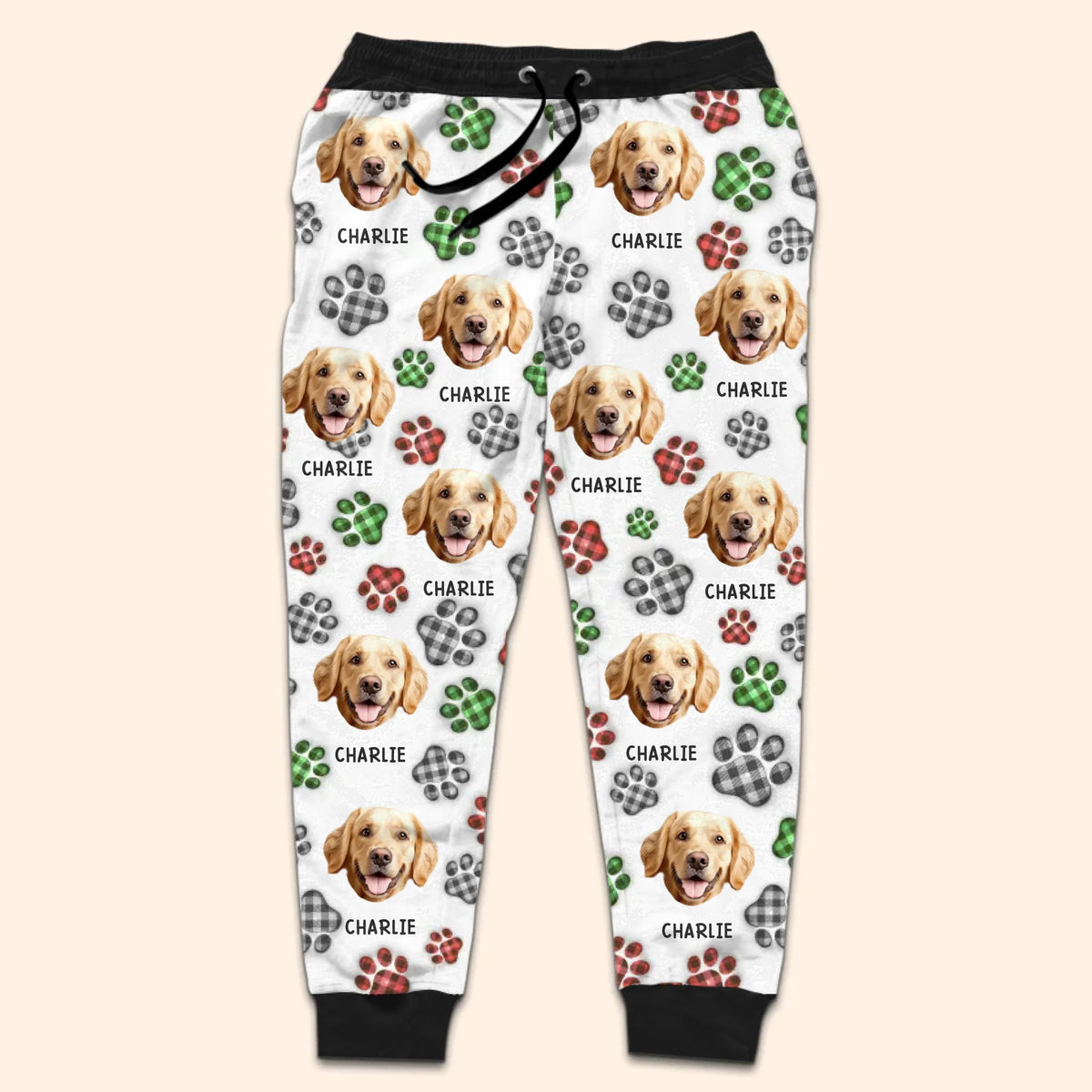 Custom Photo Unisex Sweatpants - Personalized Christmas Birthday Gifts For Dog Cat Lovers, Dog Dad And Mom, Cat Owners - Warm Paws Warm Heart