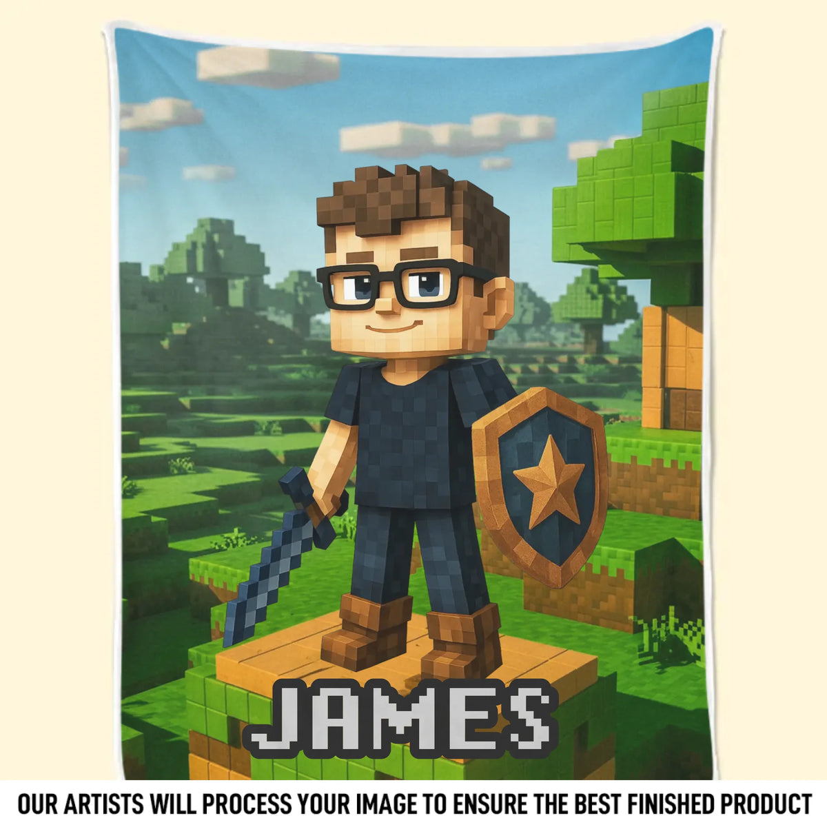 Custom Photo Blanket - Personalized Birthday Gifts For Kids - Big Dreams Little Heart