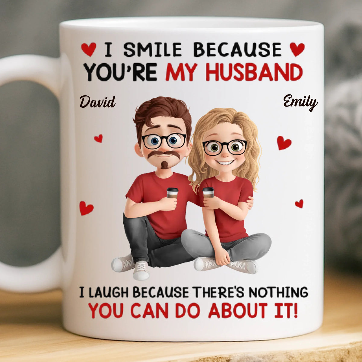 Custom Mug - Personalized Anniversary Wedding Gifts For Husband And Wife, Him And Her - In You I Found My Forever