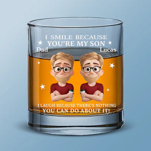 Custom Whiskey Glass - Personalized Birthday Gifts For Mom, Dad, Son - Raised With Pride