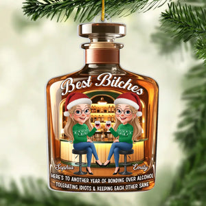 Custom Acrylic Ornament - Personalized Best Friend Christmas Birthday Gifts For Women, Besties, Sisters, BFF - Joy Finds Us Everywhere