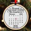 Custom Embroidered Ornament - Personalized Christmas Memorial Sympathy Gifts For Loss Of Mom, Dad - Your Memory Lights My Heart
