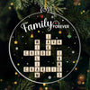 Custom Scrabble Acrylic Ornament - Personalized Christmas Birthday Gifts For Mom, Dad, Brother, Sister, Kids - Love Makes Every Day Home