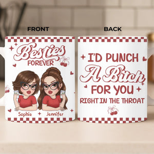 Custom Mug - Personalized Best Friend Birthday Gifts For Women, Besties, Sisters, BFF - My Favorite Kind Of Peace