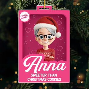 Custom Toy Box Acrylic Ornament - Personalized Christmas Birthday Gifts For Women And Men, Dog Cat Lovers - Sleighing The Sweet Game