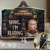 Custom Snuggle Blanket, Hoodie Blanket - Personalized Christmas Bookish Gifts For Book Lovers, Bookworms, Readers - My Kind Of Plot Twist