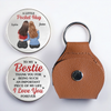 Custom Pocket Hug - Personalized Best Friend Birthday Gifts For Women, Besties, Sisters, BFF - Laughs Louder When You Are Around