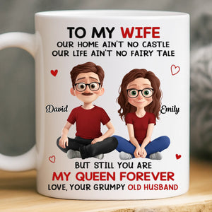 Custom Mug - Personalized Anniversary Christmas Wedding Gifts For Husband And Wife, Him And Her - My Forever Starts And Ends With You