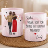Custom 11oz Pink Marble Mug - Personalized Best Friend Birthday Gifts For Women, Besties, Sisters, BFF - Pink Vibes Only