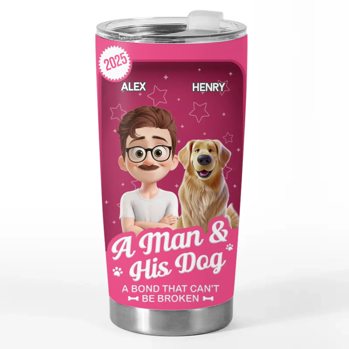 Custom Toy Box Tumbler - Personalized Birthday Gifts For Dog Lovers, Dog Dad And Mom - Paws And Coffee Vibes