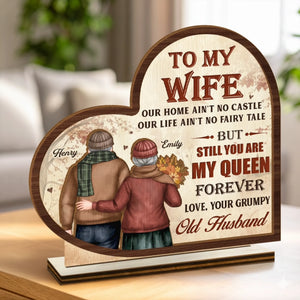 Custom 2-Layered Wooden Plaque - Personalized Anniversary Wedding Gifts For Husband And Wife, Him And Her - You Are My Calm