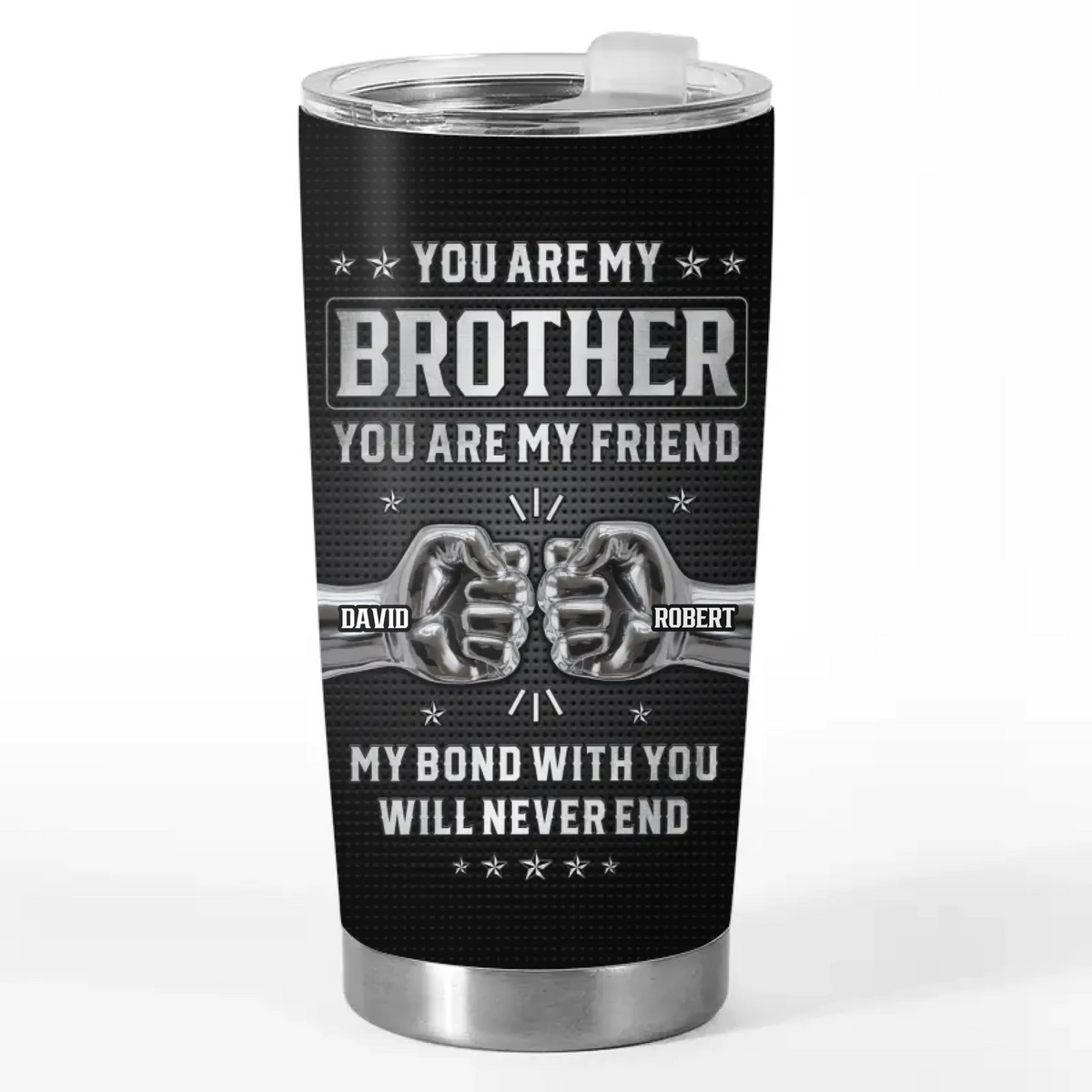 Custom Tumbler - Personalized Birthday Gifts For Brother - Brotherhood Forever