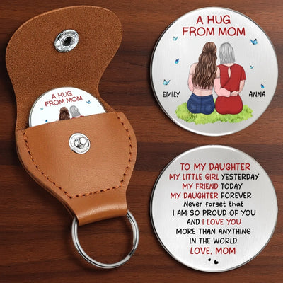 Custom Pocket Hug - Personalized Mother's Day Birthday Gifts For Mom, Daughter, Son - Take This Hug With You Forever