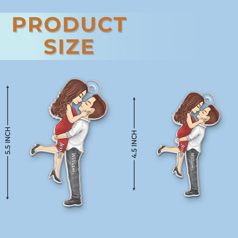 Custom Acrylic Ornament - Personalized Anniversary Christmas Wedding Gifts For Husband And Wife, Him And Her, LGBTQ+ - It's Merry Everything When We're Together