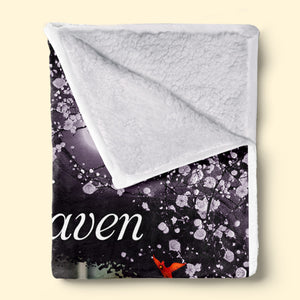 Custom Photo I'm Sending You My Hug - Memorial Personalized Custom Blanket - Christmas Gift, Sympathy Gift For Family Members