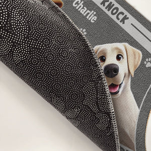 Custom Home Decor Decorative Mat - Personalized Birthday Gifts For Dog Cat Lovers, Dog Dad And Mom, Cat Owners - Paws Before People In This Happy Home