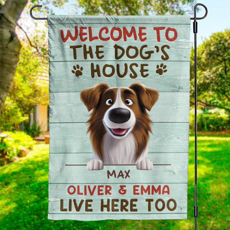Home Of Barking Security And Unconditional Love - Dog Personalized Custom Flag - Gift For Pet Owners, Pet Lovers