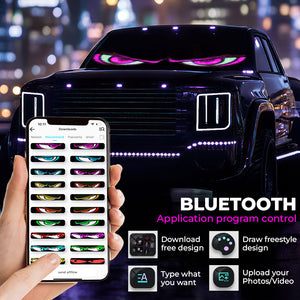 Glow On The Go, Car Led Light Banner - Gift For Family Members, Best Friends, BFF, Husband Wife