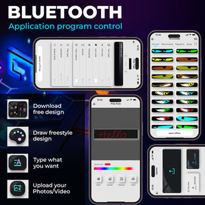 Glow On The Go, Car Led Light Banner - Gift For Family Members, Best Friends, BFF, Husband Wife