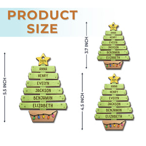 Love Makes A Family - Family Personalized Custom Ornament - Wood Custom Shaped - Christmas Gift For Family Members