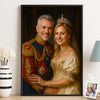 Custom Photo Vertical Poster - Personalized Anniversary Wedding Gifts For Husband And Wife, Him And Her - Together, We Wear The Crown