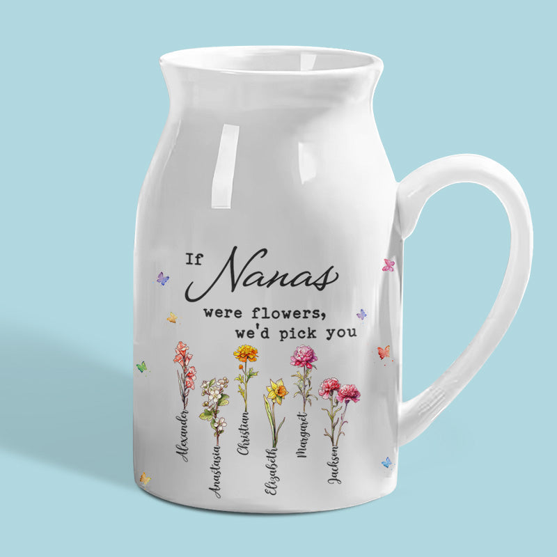 Grandmothers Are A Gift Not To Be Taken Lightly - Family Personalized Custom Home Decor Flower Vase - House Warming Gift For Mom, Grandma