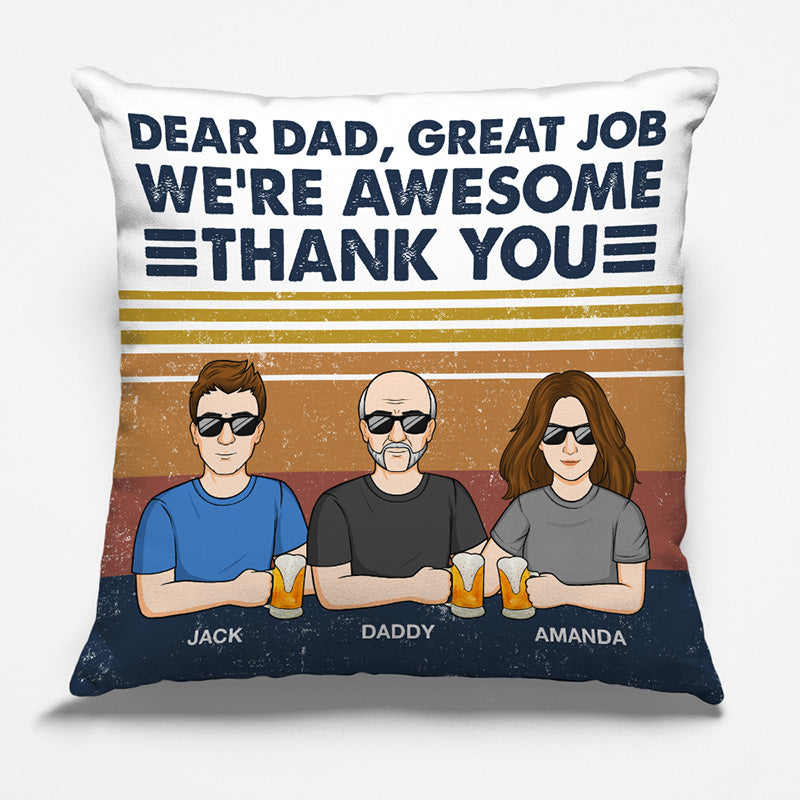 You Will Always Be My Number One Man - Family Personalized Custom Pillow - Birthday Gift For Dad