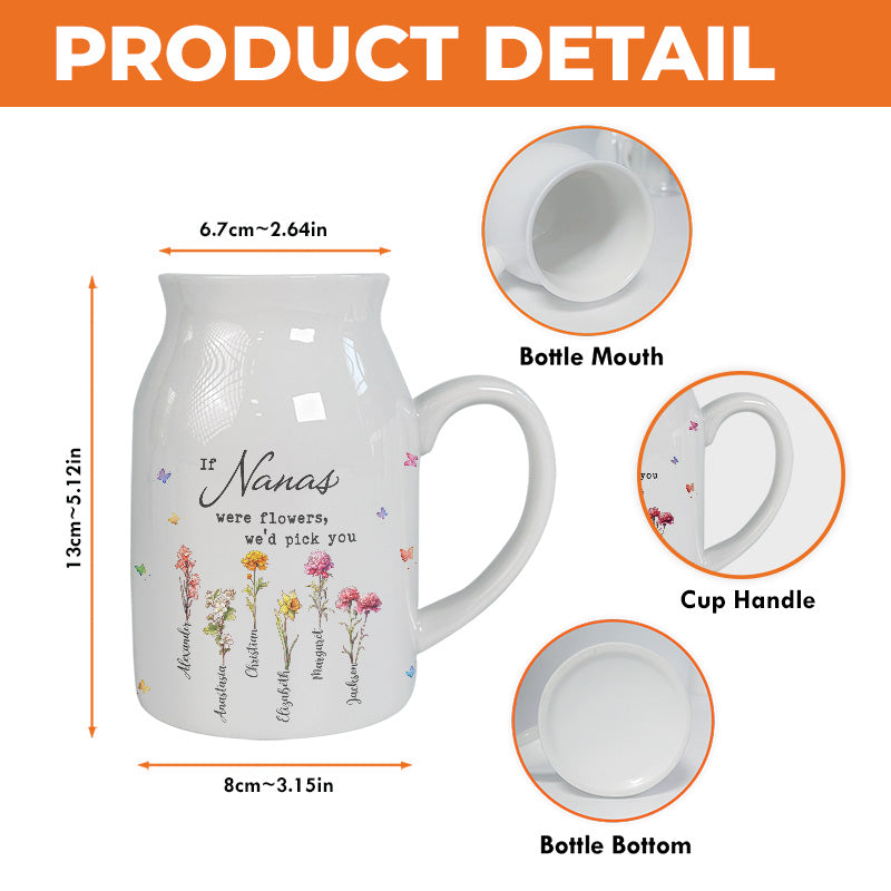 Grandmothers Are A Gift Not To Be Taken Lightly - Family Personalized Custom Home Decor Flower Vase - House Warming Gift For Mom, Grandma