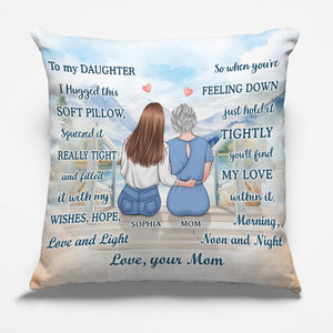 My Daughter Is My Everything - Family Personalized Custom Pillow - Birthday Gift From Mom