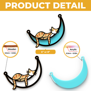 I'm Not Lazy, I'm Just Very Relaxed - Cat Personalized Window Hanging Suncatcher - Gift For Pet Owners, Pet Lovers