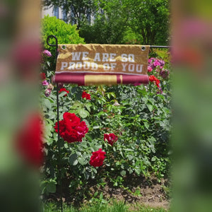 We Are So Proud Of You - Family Personalized Custom Flag - Graduation Gift For Family Members, Siblings, Brothers, Sisters