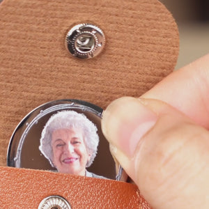 Custom Photo Pocket Hug - Personalized Memorial Sympathy Gifts For Loss Of Mom, Dad - A Beautiful Soul, Forever Cherished