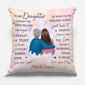 My Wishes Hope Love And Light - Family Personalized Custom Pillow - Birthday Gift From Mom
