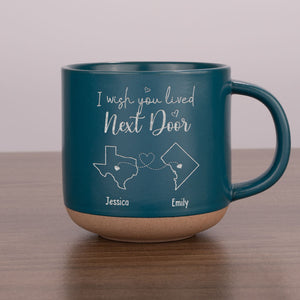 Friendship Is A Sheltering Tree - Bestie Personalized Custom Pottery Mug - Gift For Best Friends, BFF, Sisters