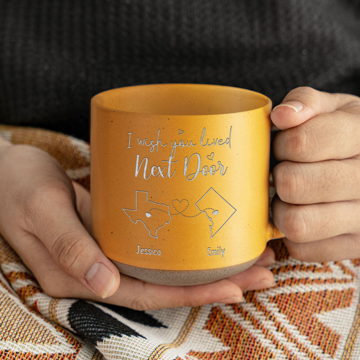 A Friend Is A Gift You Give Yourself - Bestie Personalized Custom Pottery Mug - Gift For Best Friends, BFF, Sisters