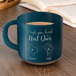 Friendship Is A Sheltering Tree - Bestie Personalized Custom Pottery Mug - Gift For Best Friends, BFF, Sisters