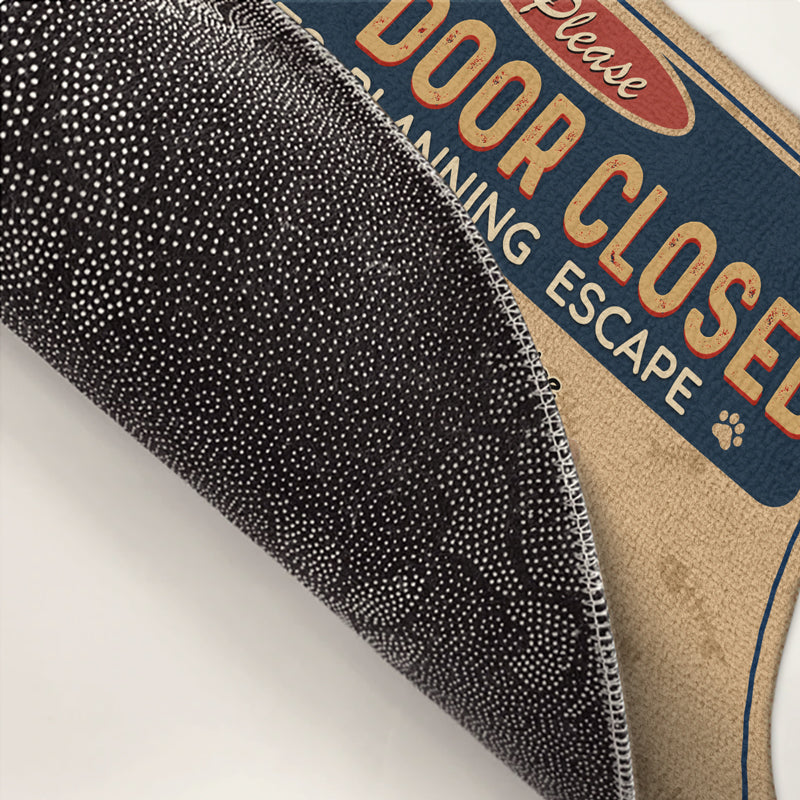 Custom Photo Pets Planning Escape - Dog & Cat Personalized Custom Decorative Mat - Gift For Pet Owners, Pet Lovers