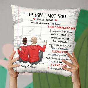 There Is No Pretending I Love You - Couple Personalized Custom Pillow - Gift For Husband Wife, Anniversary